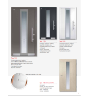 Type 1105 LivingLine – Dual Finish LivingLine Aluminium-Wood Entrance Door, Bevelled Designer Glass, Custom Dimensions, Robust Security Features, Ideal for Luxury Villas & Apartments